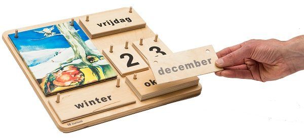 Houten kalender 4-seizoenen